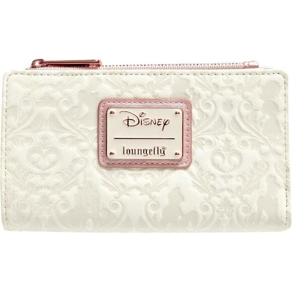 Loungefly Disney White Princess Damask Debossed Wallet - Picture 1 of 3